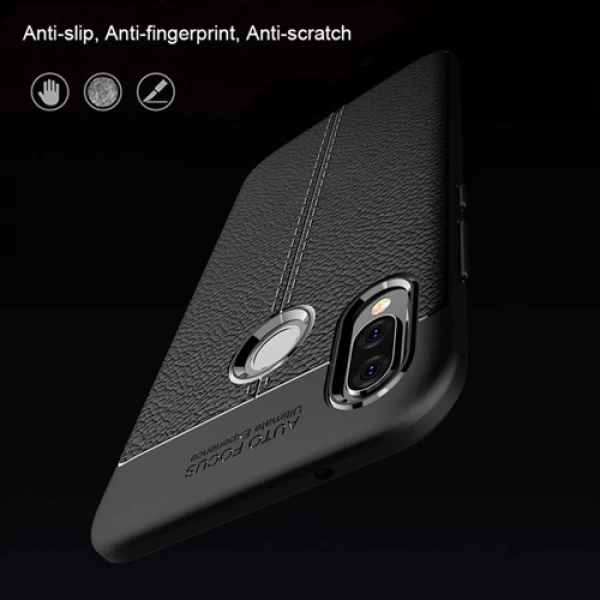 قاب محافظ ژله ای طرح چرم Huawei Nova 3e / P20 Lite مدل Auto Focus