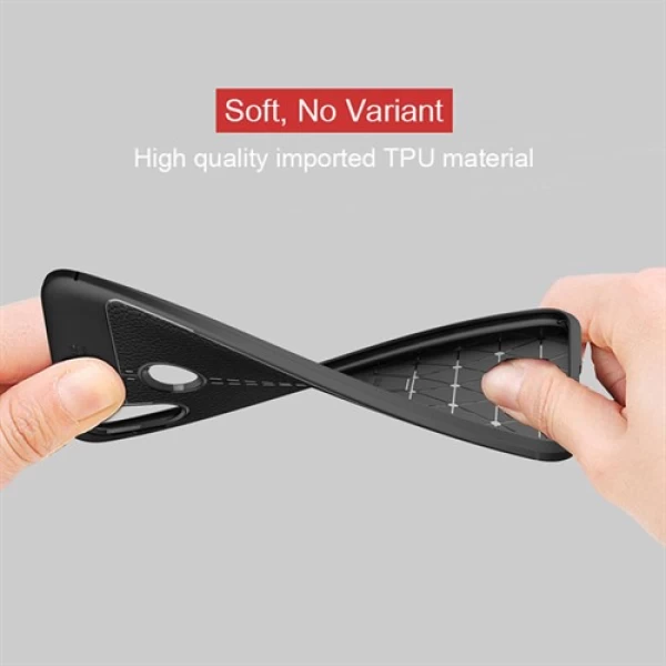 قاب محافظ ژله ای طرح چرم Huawei Nova 3e / P20 Lite مدل Auto Focus