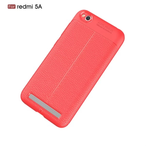 قاب محافظ ژله ای طرح چرم Xiaomi Redmi 5A مدل Auto Focus