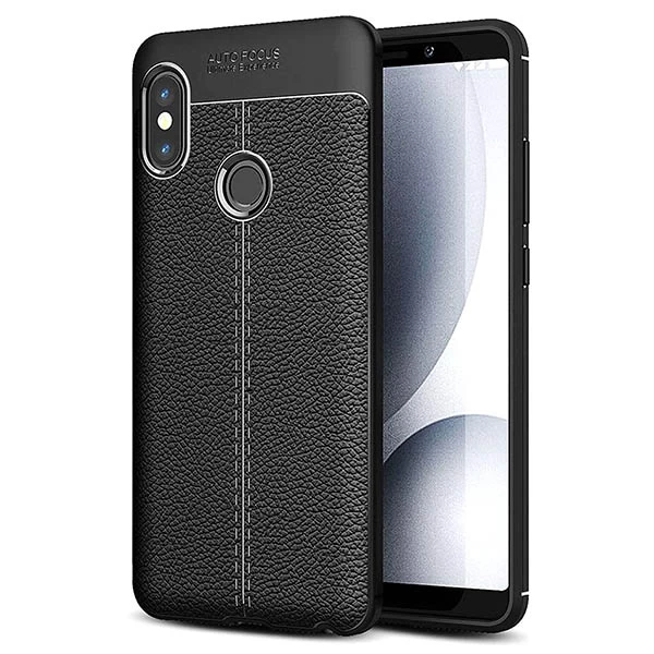 قاب محافظ ژله ای طرح چرم Xiaomi Redmi Note 5 Pro مدل Auto Focus
