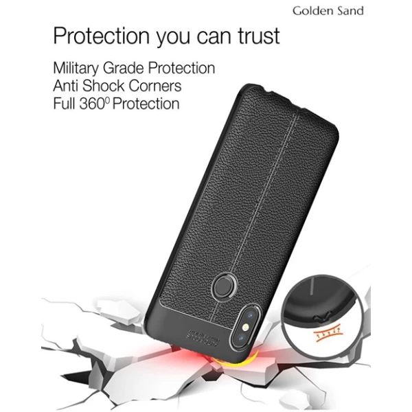 قاب محافظ ژله ای طرح چرم Xiaomi Redmi Note 5 Pro مدل Auto Focus