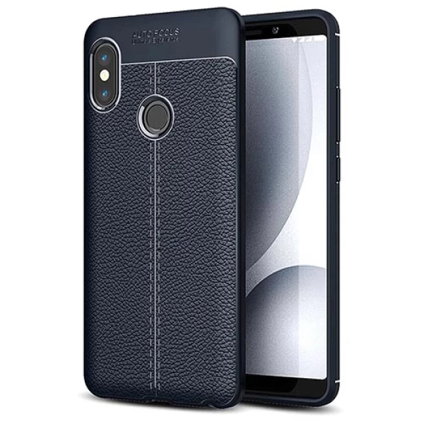 قاب محافظ ژله ای طرح چرم Xiaomi Redmi Note 5 Pro مدل Auto Focus