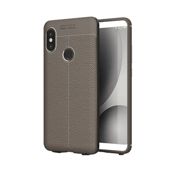 قاب محافظ ژله ای طرح چرم Xiaomi Redmi Note 5 Pro مدل Auto Focus