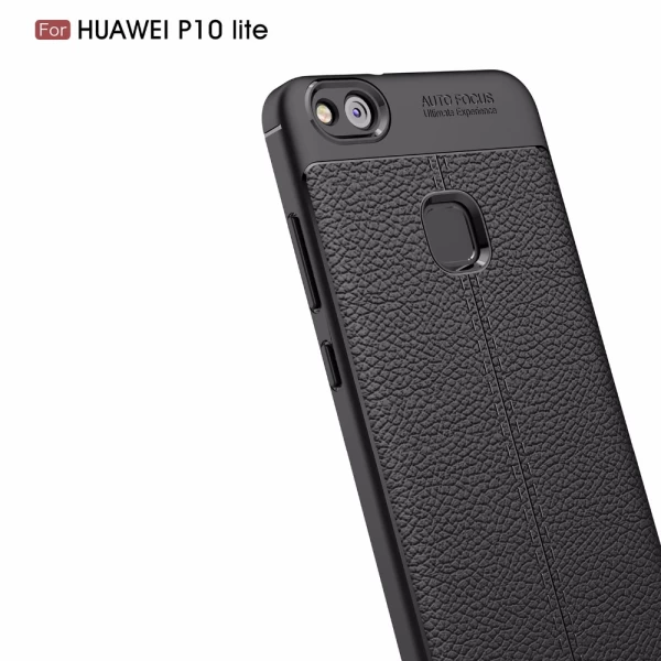 قاب محافظ ژله ای طرح چرم Huawei P10 Lite مدل Auto Focus