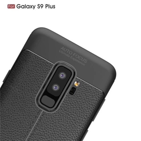 قاب محافظ ژله ای طرح چرم Samsung Galaxy S9 Plus مدل Auto Focus