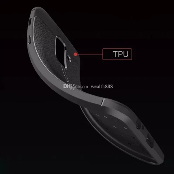 قاب محافظ ژله ای طرح چرم Samsung Galaxy A6 Plus 2018 مدل Auto Focus