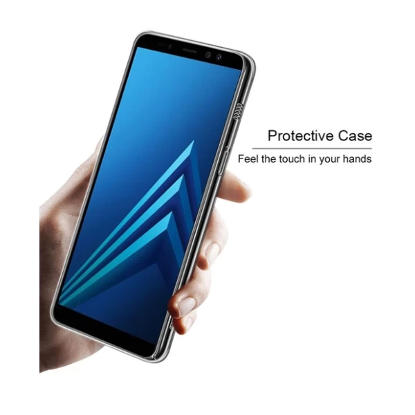 قاب دور ژله ای پشت کریستالی Samsung Galaxy A8 2018