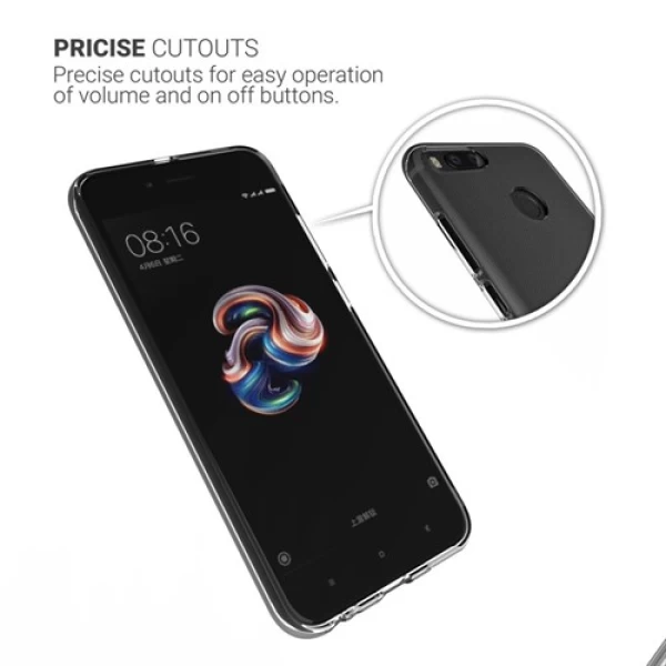قاب دور ژله ای پشت کریستالی Xiaomi Mi A1/5X