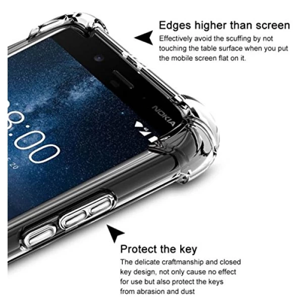 گارد ژله ای ضدضربه نوکیا 8 سیراکو