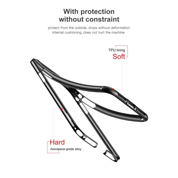 بامپر آلومینیومی بیسوس Baseus Platinum Metal مناسب برای Apple iPhone X