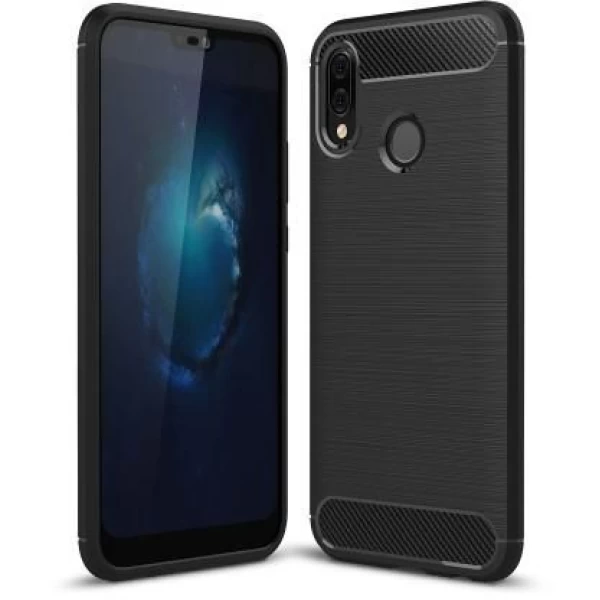 قاب محافظ ژله ای هواوی Huawei Nova 3e / P20 Lite Rugged Armor Fiber Carbon
