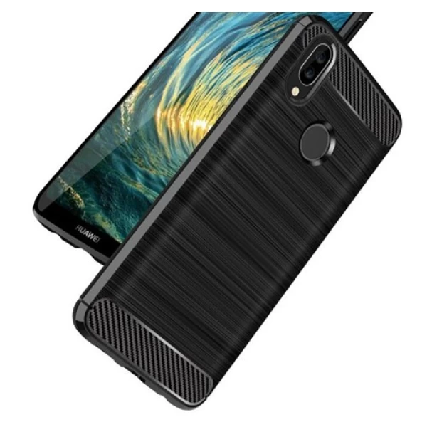 قاب محافظ ژله ای هواوی Huawei Nova 3e / P20 Lite Rugged Armor Fiber Carbon
