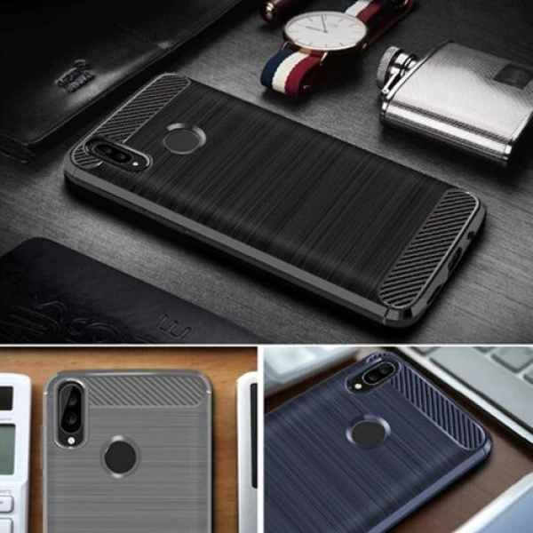 قاب محافظ ژله ای هواوی Huawei Nova 3e / P20 Lite Rugged Armor Fiber Carbon
