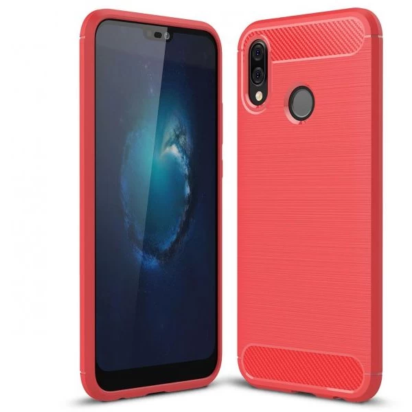 قاب محافظ ژله ای هواوی Huawei Nova 3e / P20 Lite Rugged Armor Fiber Carbon