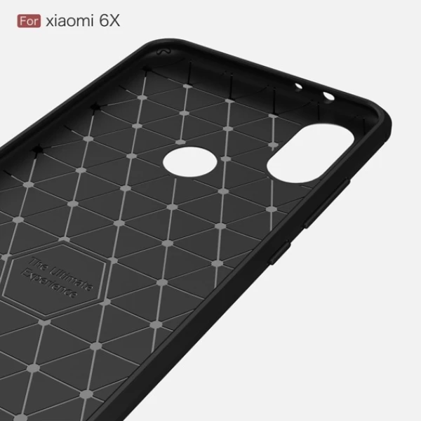 قاب محافظ ژله ای شیائومی Xiaomi Mi A2 / Mi 6x Rugged Armor Fiber Carbon