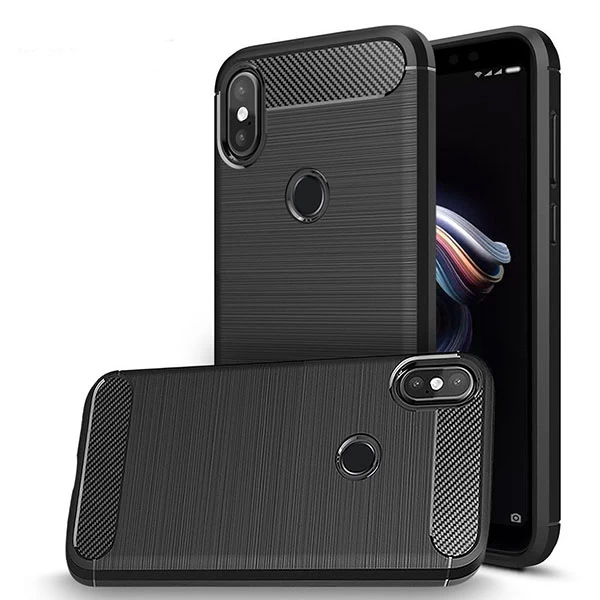 قاب محافظ ژله ای شیائومی Xiaomi Mi A2 / Mi 6x Rugged Armor Fiber Carbon