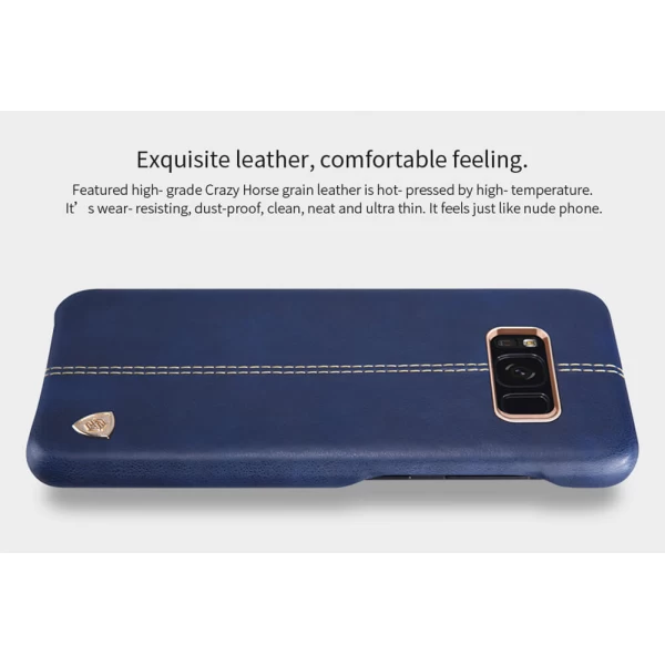 کاور محافظ چرمی نیلکین مدل Englon مناسب Samsung Galaxy S8