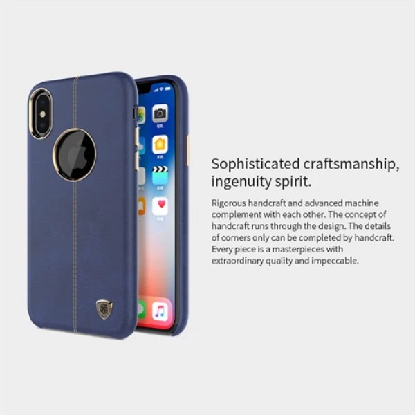 کاور محافظ چرمی نیلکین مدل Englon مناسب Apple iPhone X