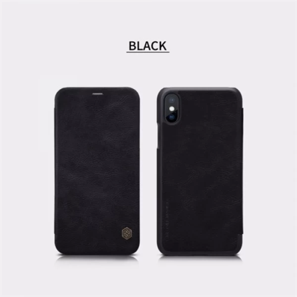 کیف چرمی نیلکین آیفون Apple iPhone X / XS Nillkin Qin Leather Case