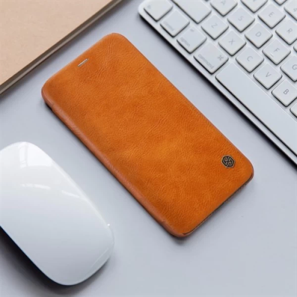 کیف چرمی نیلکین آیفون Apple iPhone X / XS Nillkin Qin Leather Case