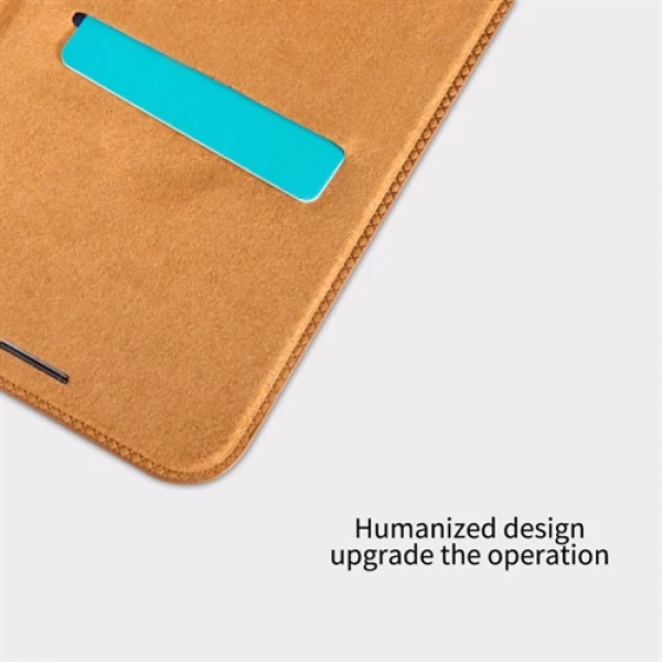 کیف چرمی نیلکین آیفون Apple iPhone X / XS Nillkin Qin Leather Case
