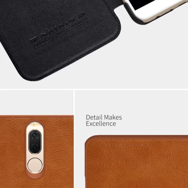 کیف چرمی نیلکین هواوی Huawei Mate 10 Lite Nillkin Qin Leather Case