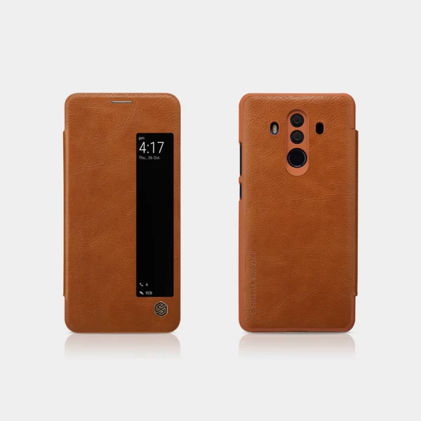 کیف چرمی هوشمند نیلکین هواوی Huawei Mate 10 Pro Nillkin Qin Leather Case