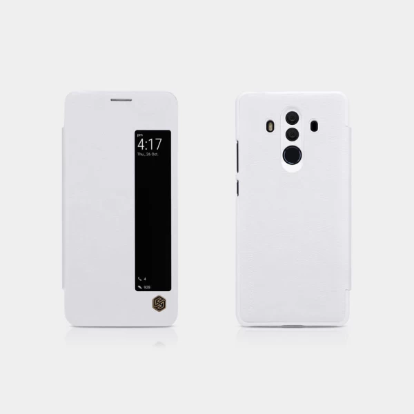 کیف چرمی هوشمند نیلکین هواوی Huawei Mate 10 Pro Nillkin Qin Leather Case