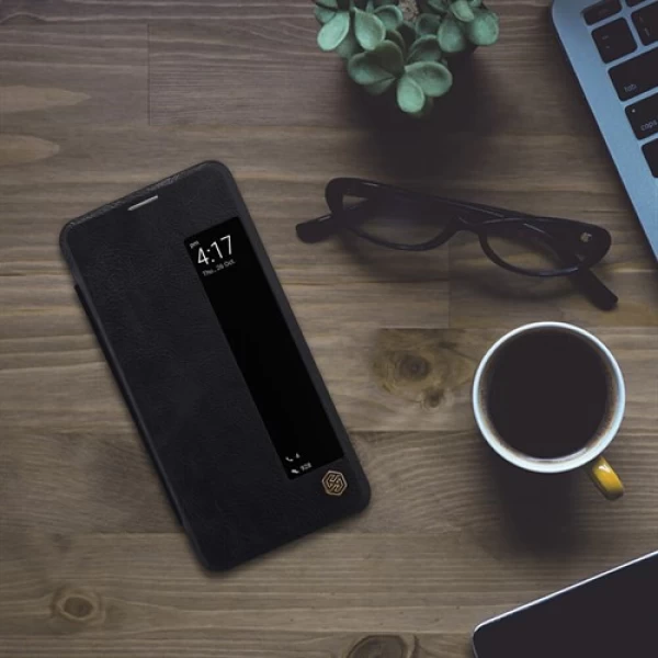 کیف چرمی هوشمند نیلکین هواوی Huawei Mate 10 Pro Nillkin Qin Leather Case