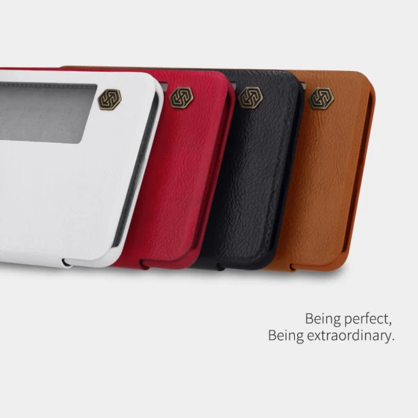 کیف چرمی هوشمند نیلکین هواوی Huawei Mate 10 Nillkin Qin Leather Case