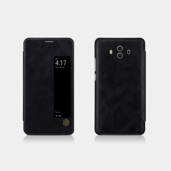 کیف چرمی هوشمند نیلکین هواوی Huawei Mate 10 Nillkin Qin Leather Case