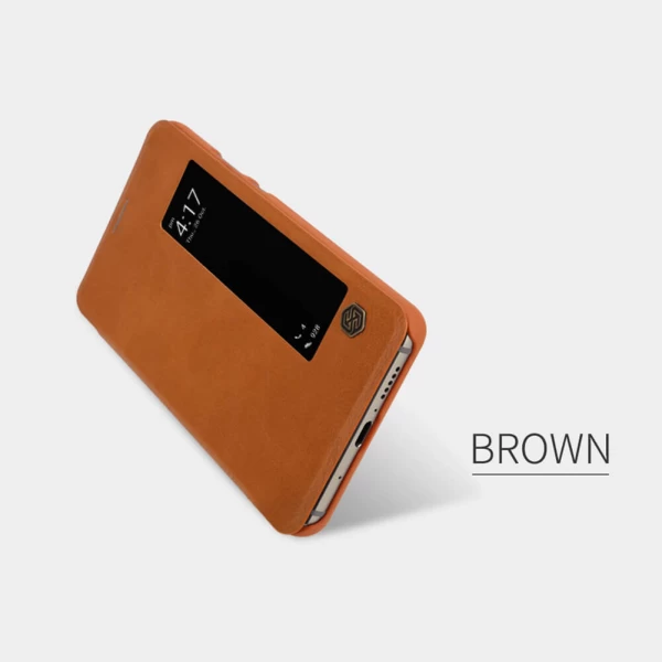 کیف چرمی هوشمند نیلکین هواوی Huawei Mate 10 Nillkin Qin Leather Case