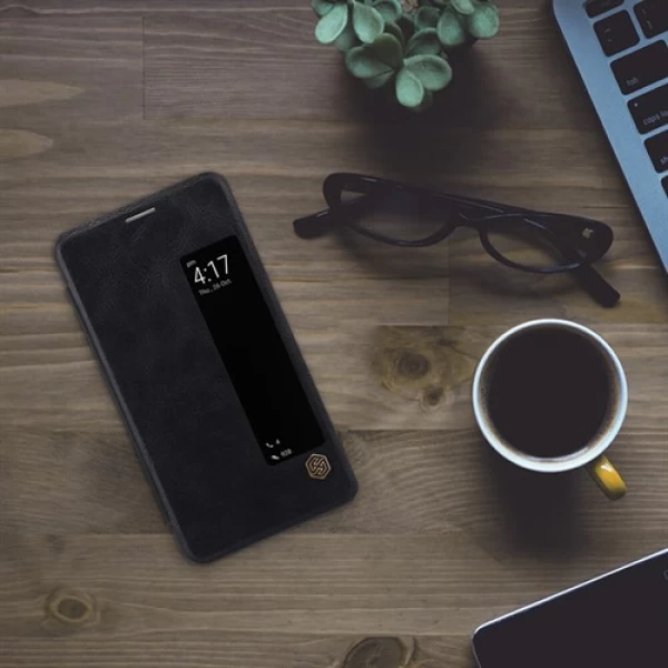 کیف چرمی هوشمند نیلکین هواوی Huawei Mate 10 Nillkin Qin Leather Case