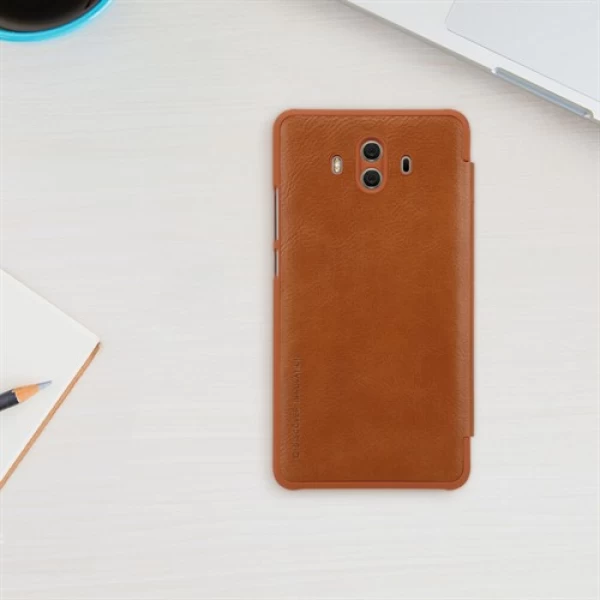 کیف چرمی هوشمند نیلکین هواوی Huawei Mate 10 Nillkin Qin Leather Case