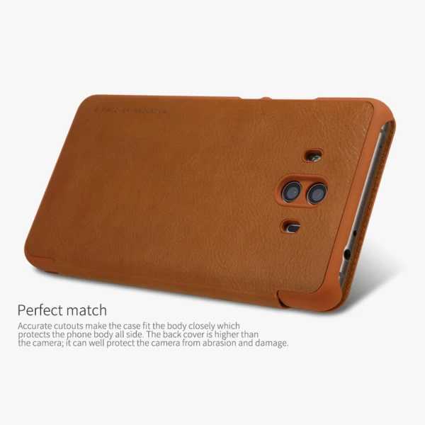 کیف چرمی هوشمند نیلکین هواوی Huawei Mate 10 Nillkin Qin Leather Case