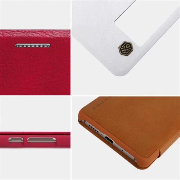 کیف چرمی هوشمند نیلکین هواوی Huawei Mate 10 Nillkin Qin Leather Case