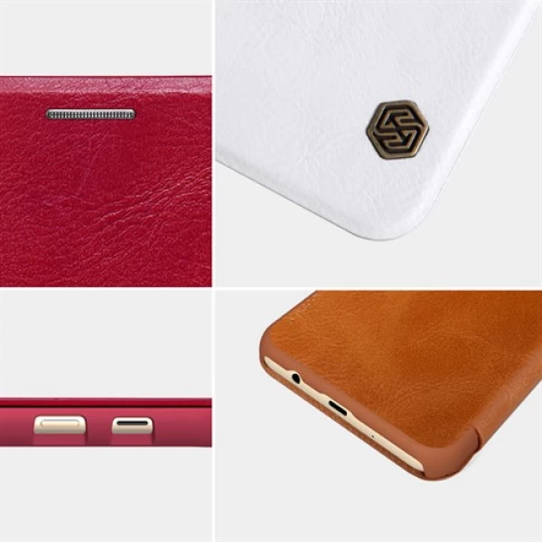 کیف چرمی نیلکین سامسونگ Samsung Galaxy C8/J7 Plus Nillkin Qin