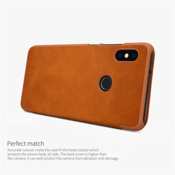 کیف چرمی هوشمند نیلکین شیائومی Xiaomi Redmi Note 5 Pro Nillkin Qin