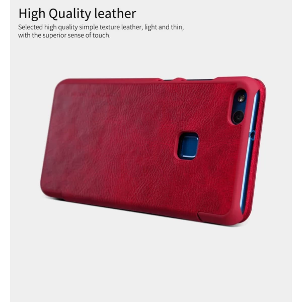 کیف چرمی نیلکین هواوی Huawei P10 Lite Nillkin Qin Leather Case