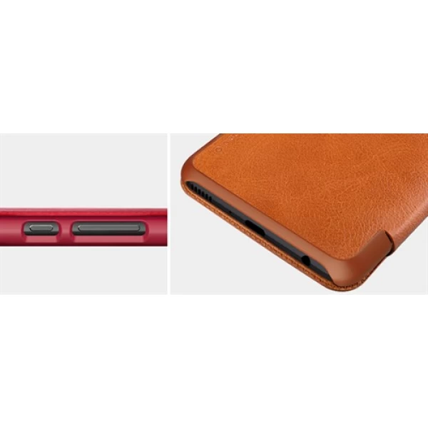 کیف چرمی هوشمند نیلکین هواوی Huawei P10 Plus Nillkin Qin Leather Case