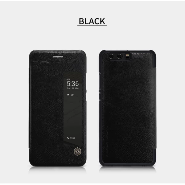 کیف چرمی هوشمند نیلکین هواوی Huawei P10 Plus Nillkin Qin Leather Case