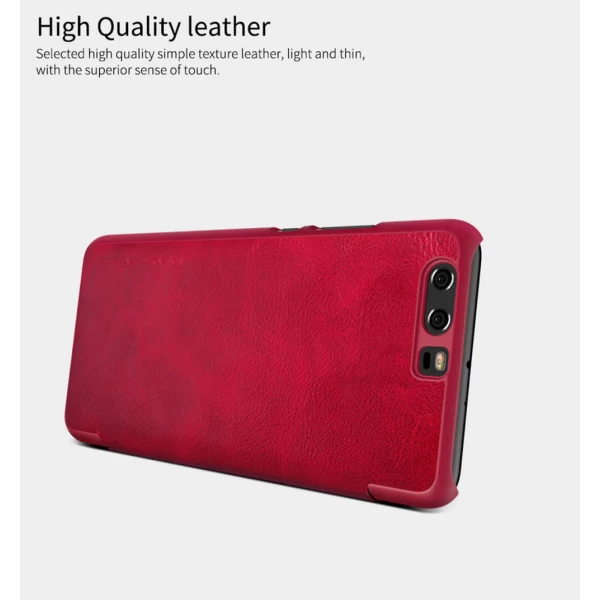 کیف چرمی هوشمند نیلکین هواوی Huawei P10 Plus Nillkin Qin Leather Case