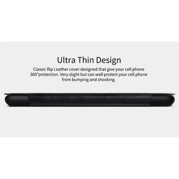 کیف چرمی هوشمند نیلکین هواوی Huawei P10 Plus Nillkin Qin Leather Case