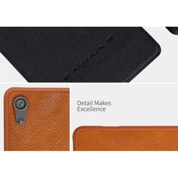کیف چرمی نیلکین سونی Sony Xperia XA Nillkin Qin Leather Case