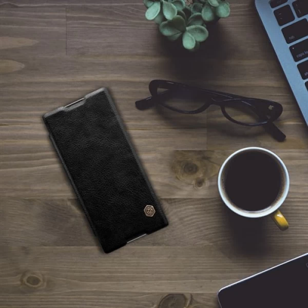 کیف چرمی نیلکین سونی Sony Xperia XA1 Plus Nillkin Qin Leather Case