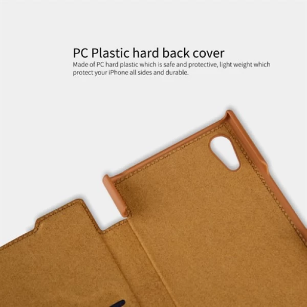 کیف چرمی نیلکین سونی Sony Xperia XA1 Plus Nillkin Qin Leather Case