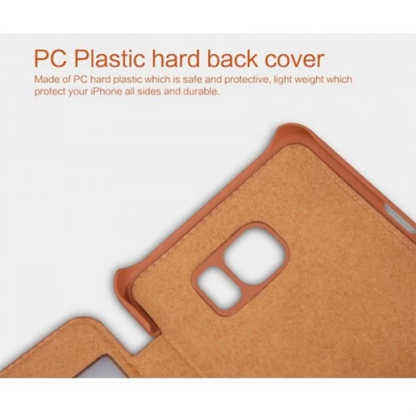 کیف چرمی هوشمند نیلکین سامسونگ Samsung Galaxy Note 5 Nillkin Qin