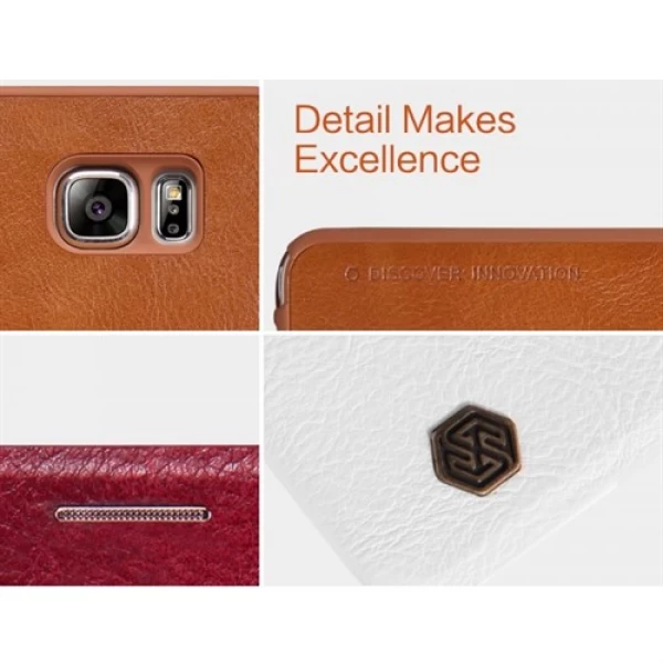 کیف چرمی هوشمند نیلکین سامسونگ Samsung Galaxy Note 5 Nillkin Qin