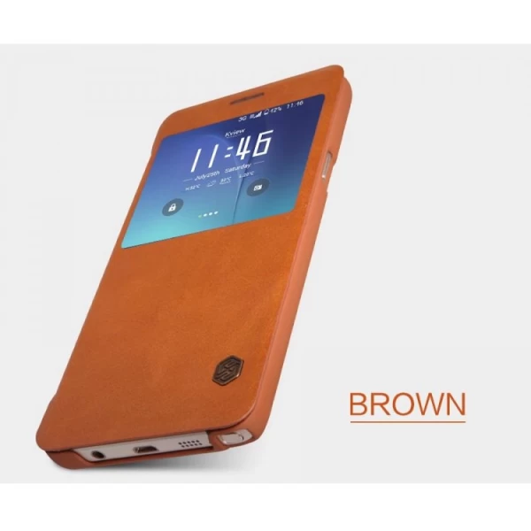 کیف چرمی هوشمند نیلکین سامسونگ Samsung Galaxy Note 5 Nillkin Qin