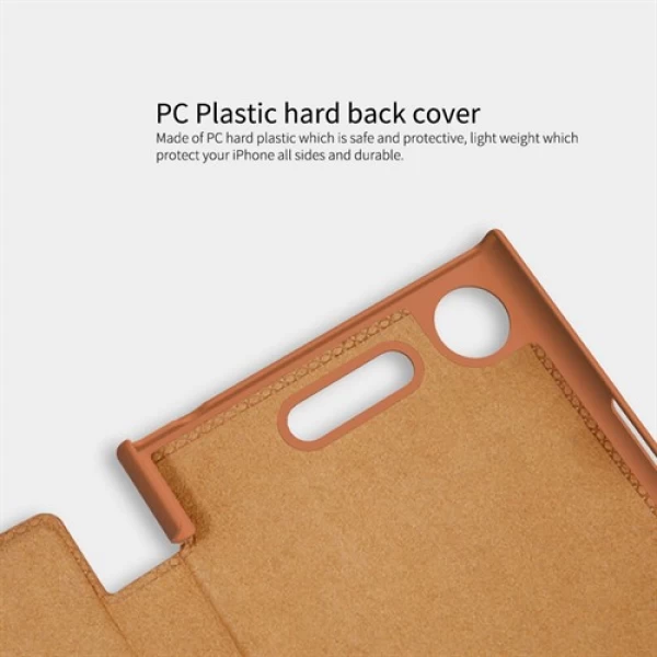 کیف چرمی نیلکین سونی Sony Xperia XZ1 Nillkin Qin Leather Case
